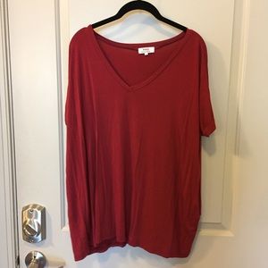Maroon short sleeve Piko